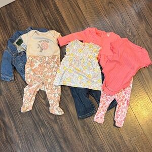 GAP Kids Jean Jacket  - Pink, Blue, Floral matching sets